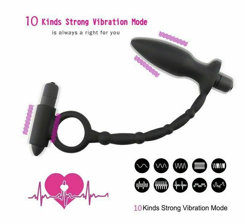 Multi-speed Water-Proof Prostate Massager Penis Ring