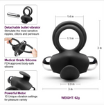 Load image into Gallery viewer, Vibrating Rechargeable  Cock Ring USB 10 Speed
