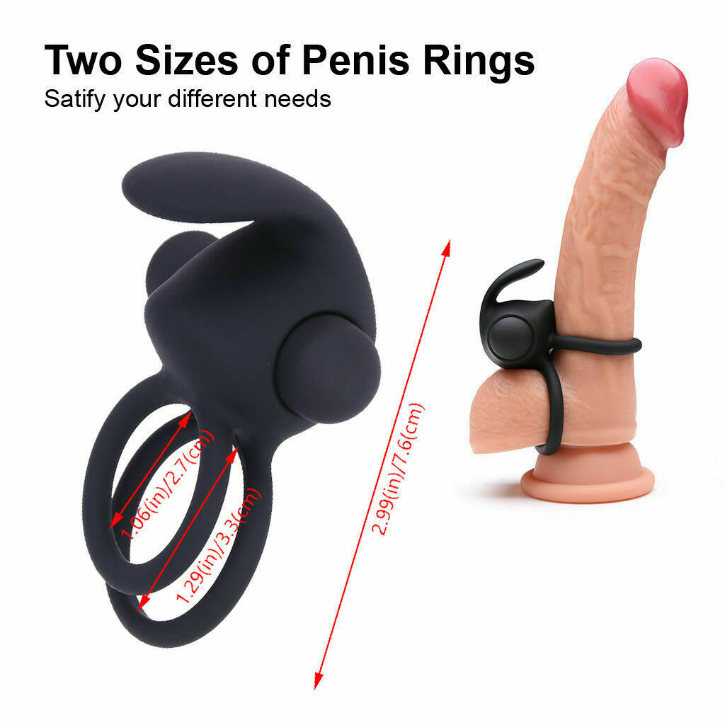 Double Cock Ring With Tongue