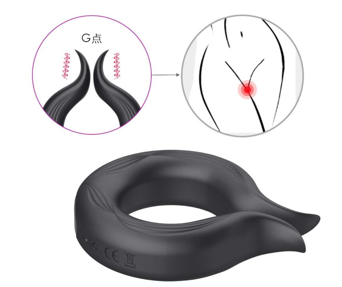 10 Speeds Vibrating Rechargeable Penis Ring