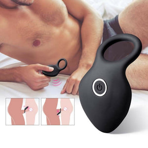 Vibrating 10 Modes Cock Ring USB Rechargeable Penis Ring